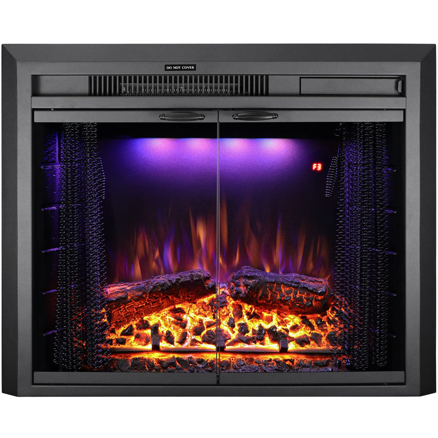 Electric Fireplace Insert with Glass Door – 750W/1500W