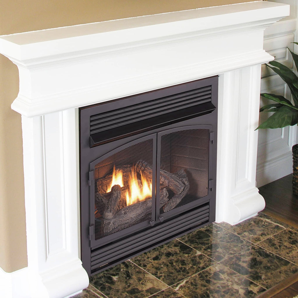 Dual Fuel Ventless Gas Fireplace Insert – 32,000 BTU