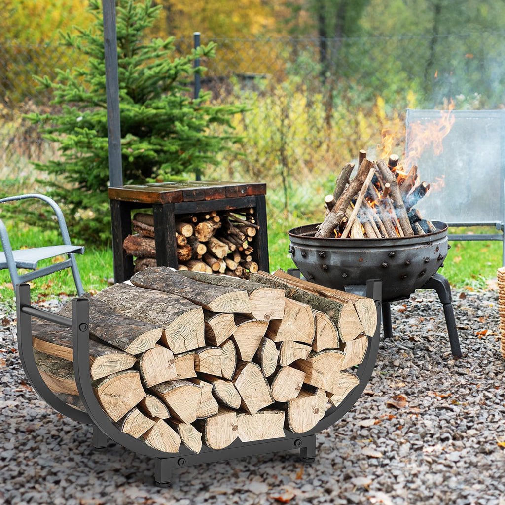 Steel Firewood Rack – Indoor & Outdoor Use