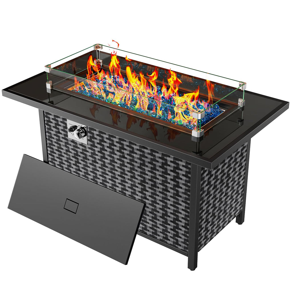 43" Rectangular Propane Fire Pit – 60,000 BTU