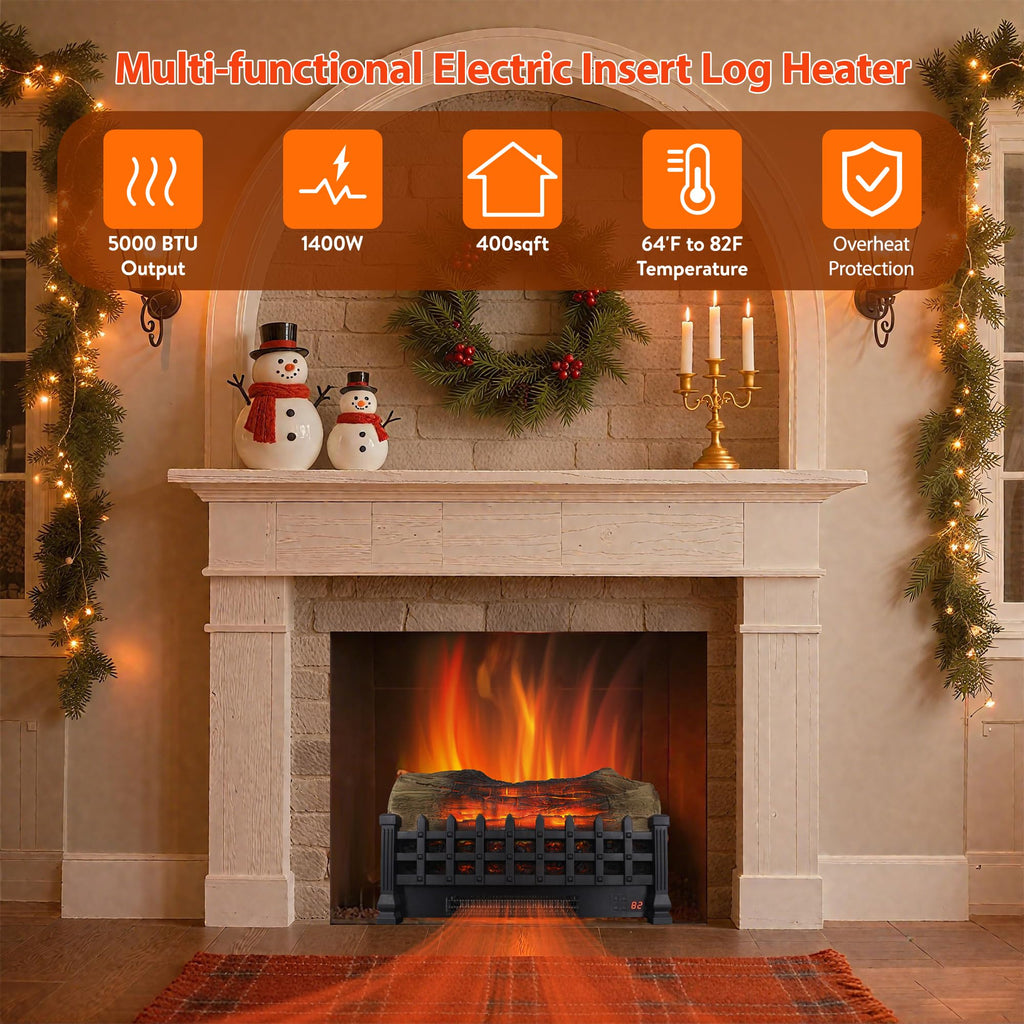 Fireplace Log Heater