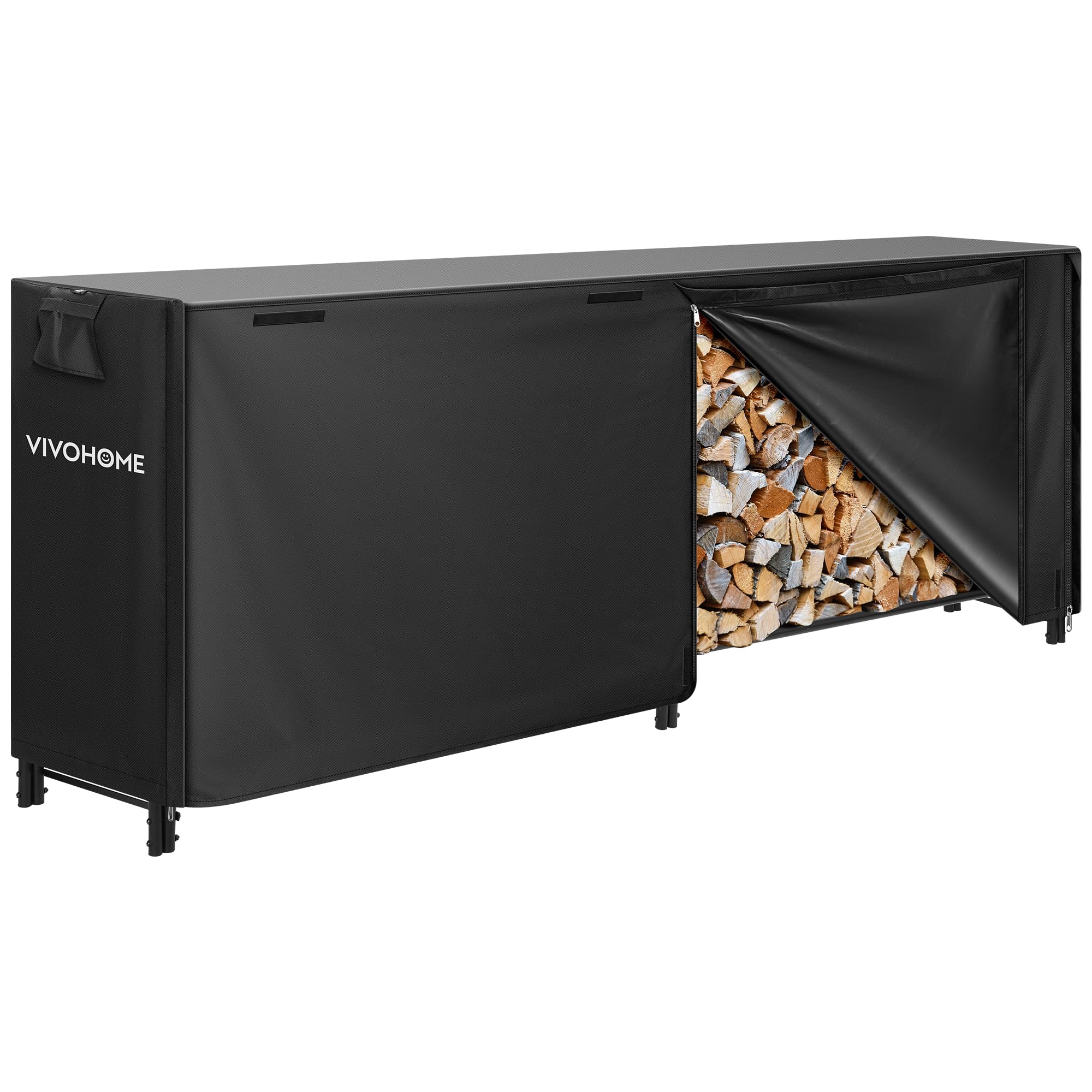 Heavy Duty Firewood Storage Rack with Cover