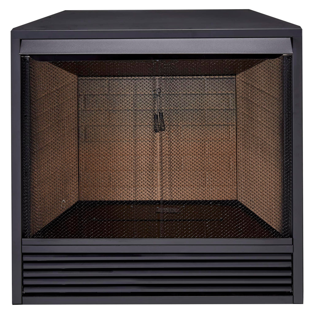 Dual Fuel Ventless Gas Fireplace Insert with Mantel