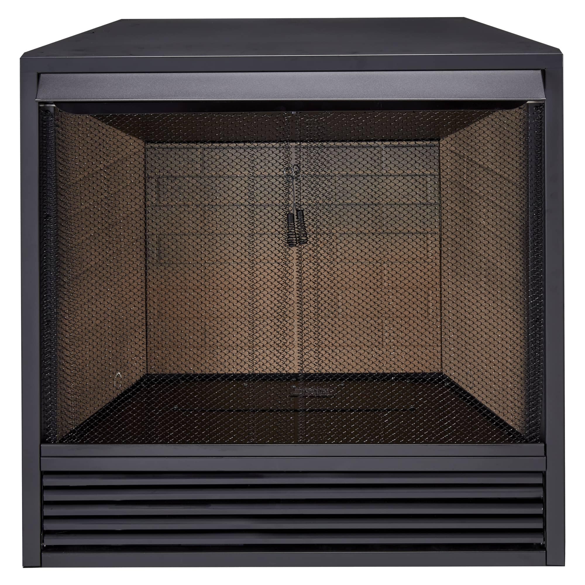 Dual Fuel Ventless Gas Fireplace Insert with Mantel