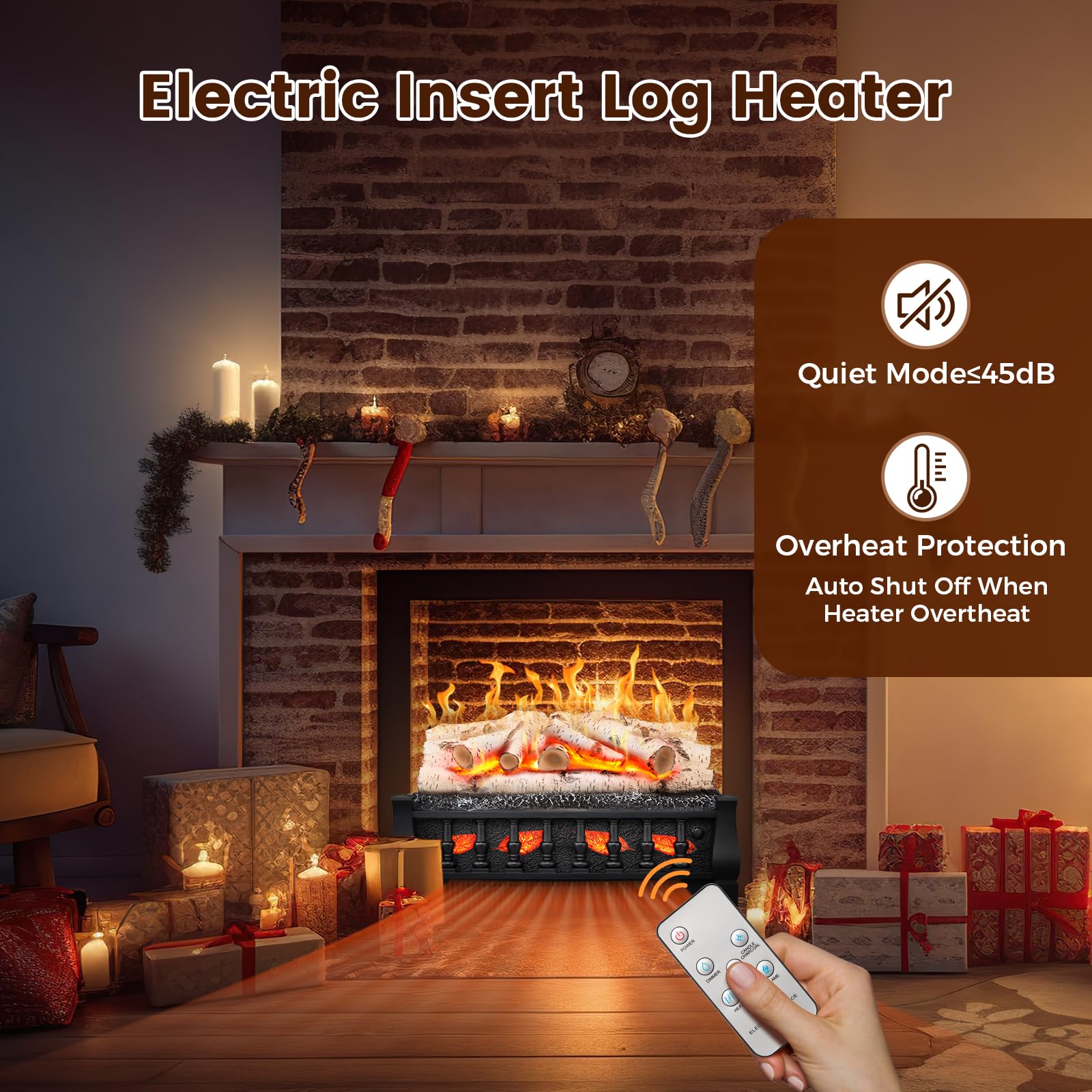Electric Fireplace Stove 1500W