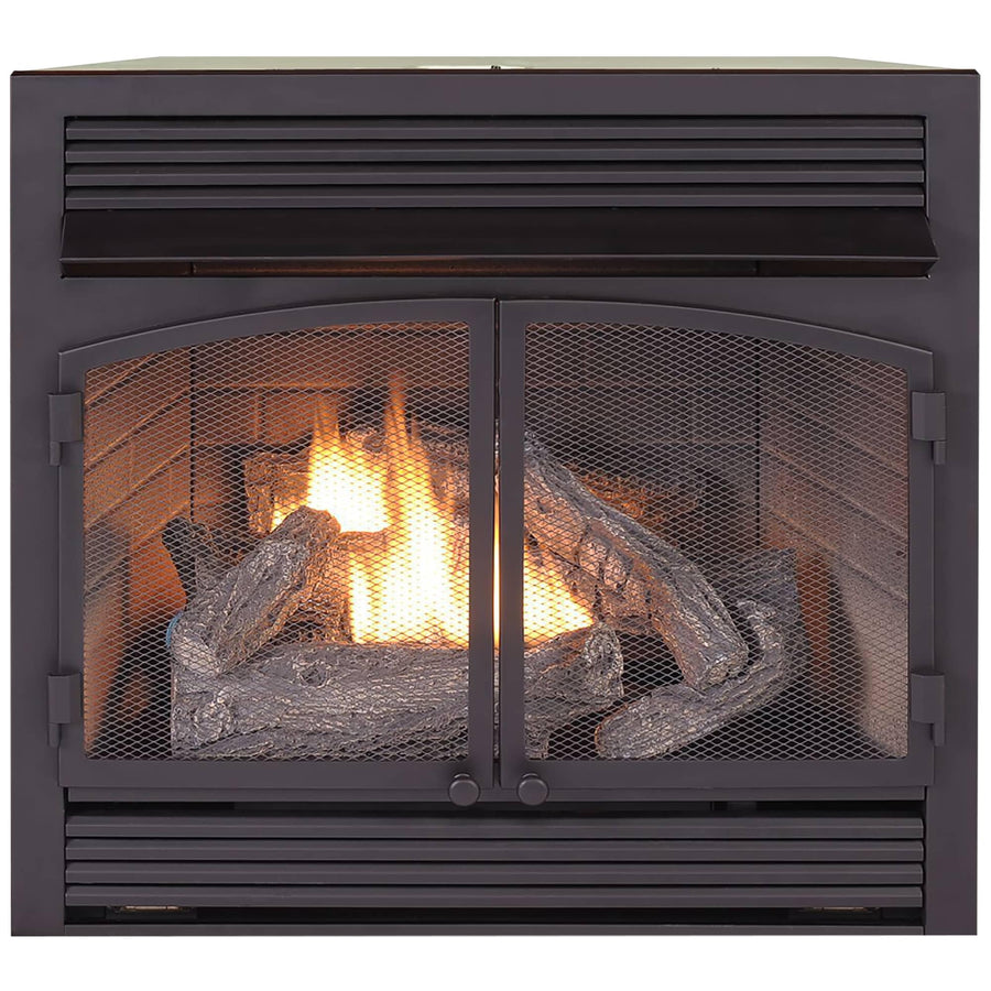 Dual Fuel Ventless Gas Fireplace Insert – 32,000 BTU