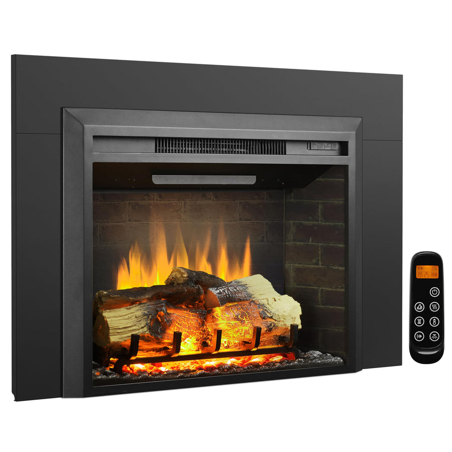 Electric Fireplace Insert – 750W/1500W with Crackling Sound