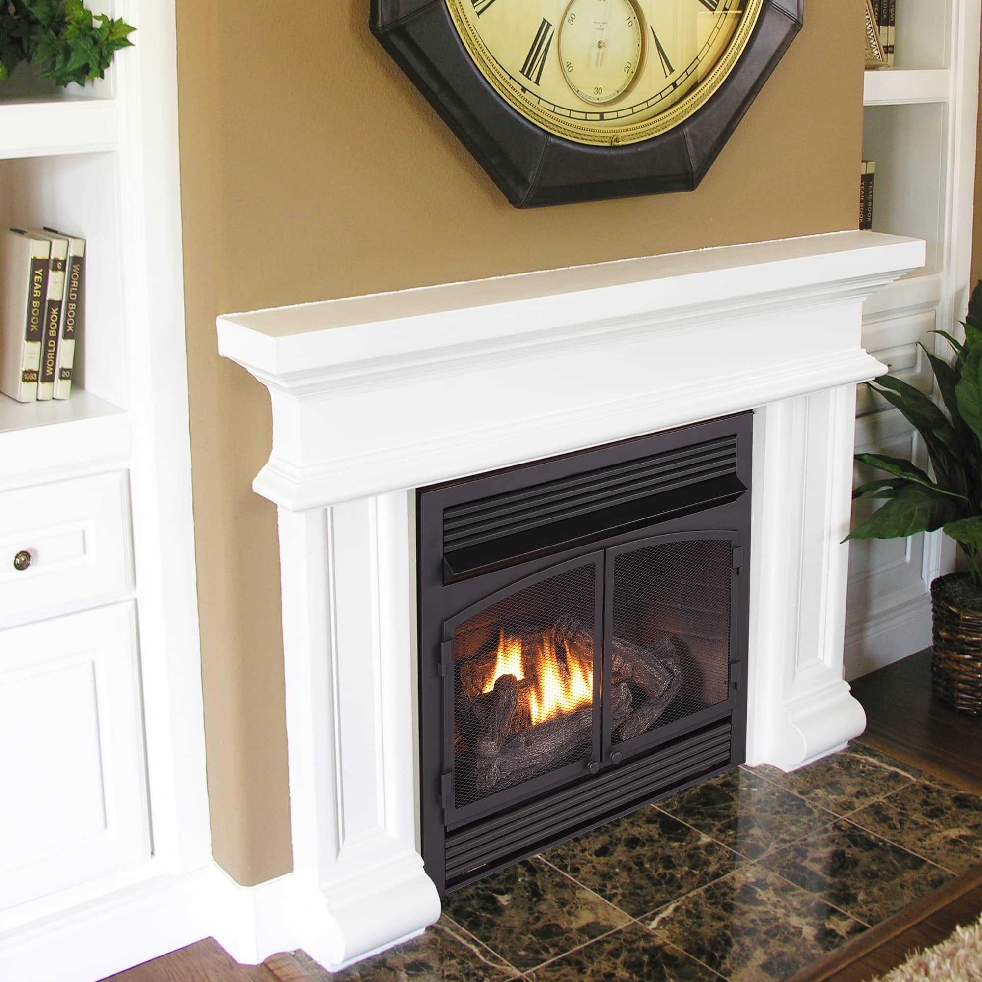 Dual Fuel Ventless Gas Fireplace Insert – 32,000 BTU
