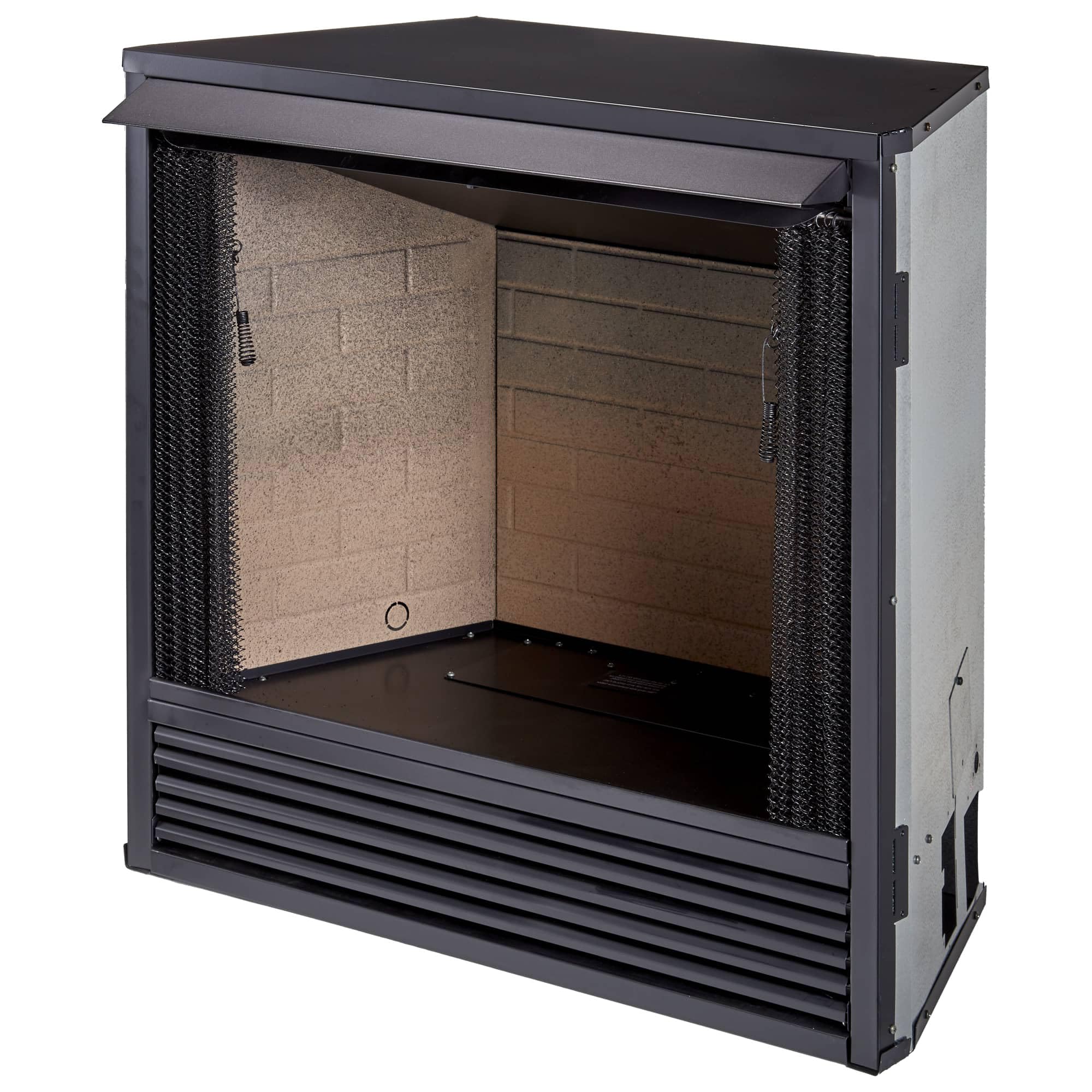 Dual Fuel Ventless Gas Fireplace Insert with Mantel