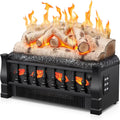 21" Freestanding Electric Fireplace Log Insert