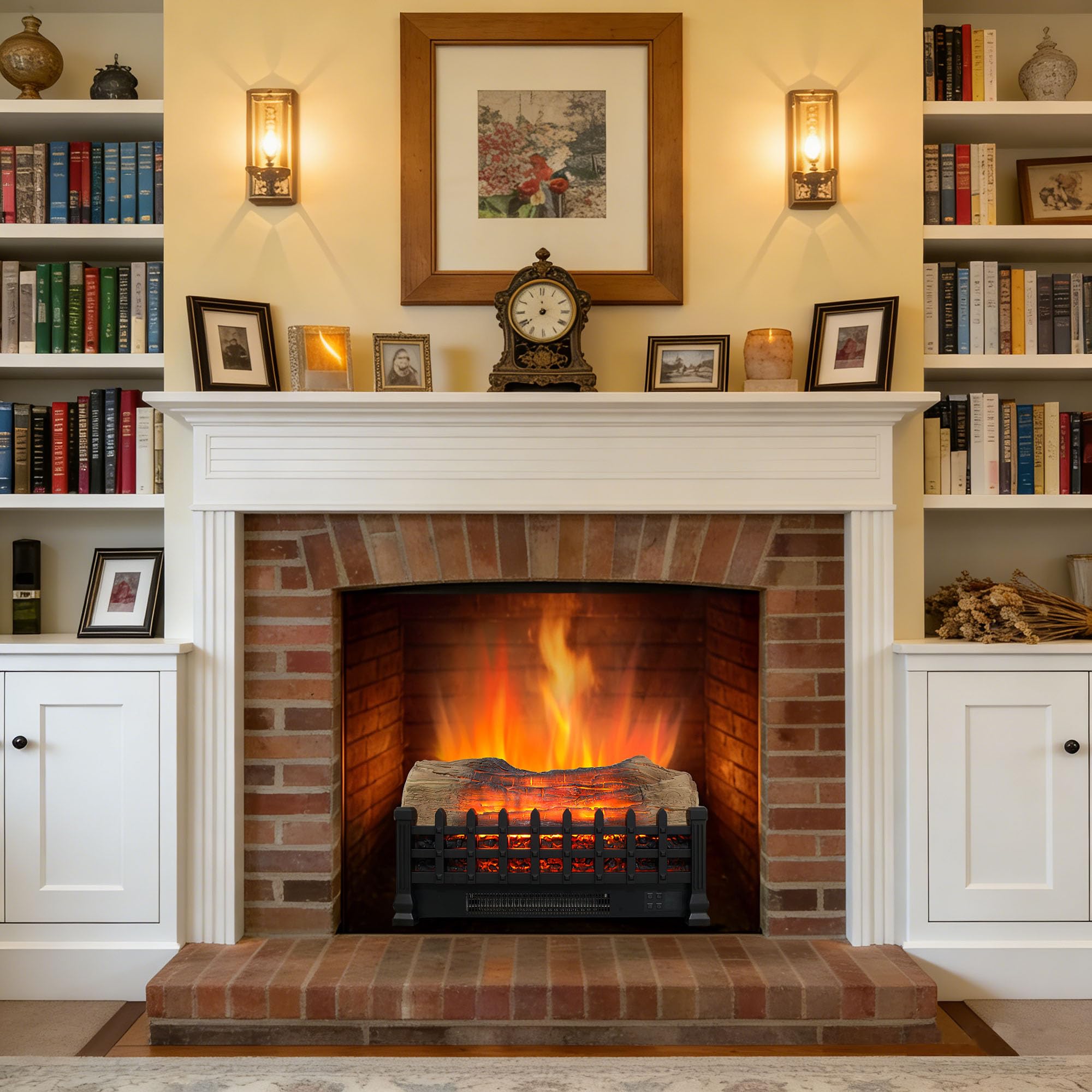 Fireplace Log Heater
