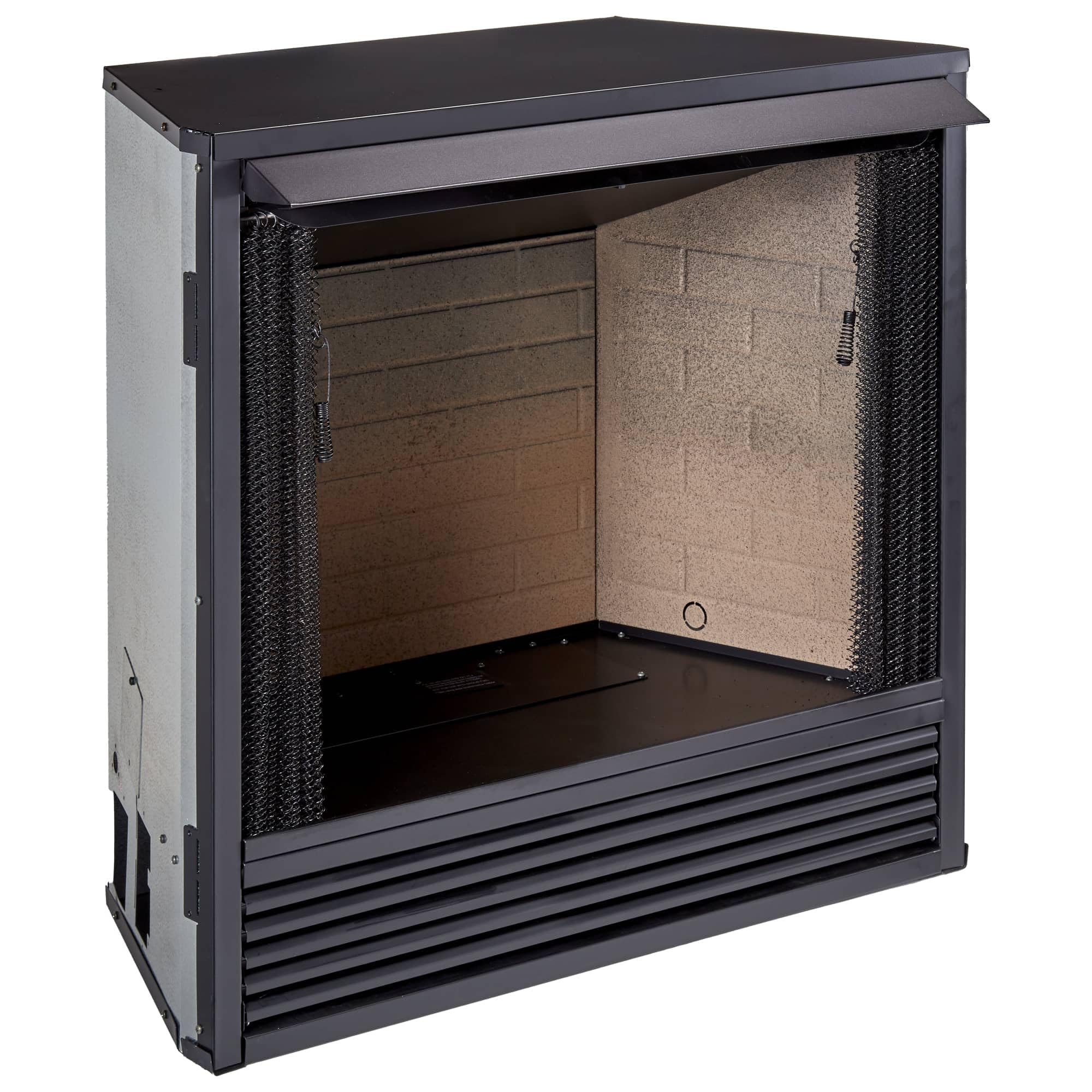 Dual Fuel Ventless Gas Fireplace Insert with Mantel