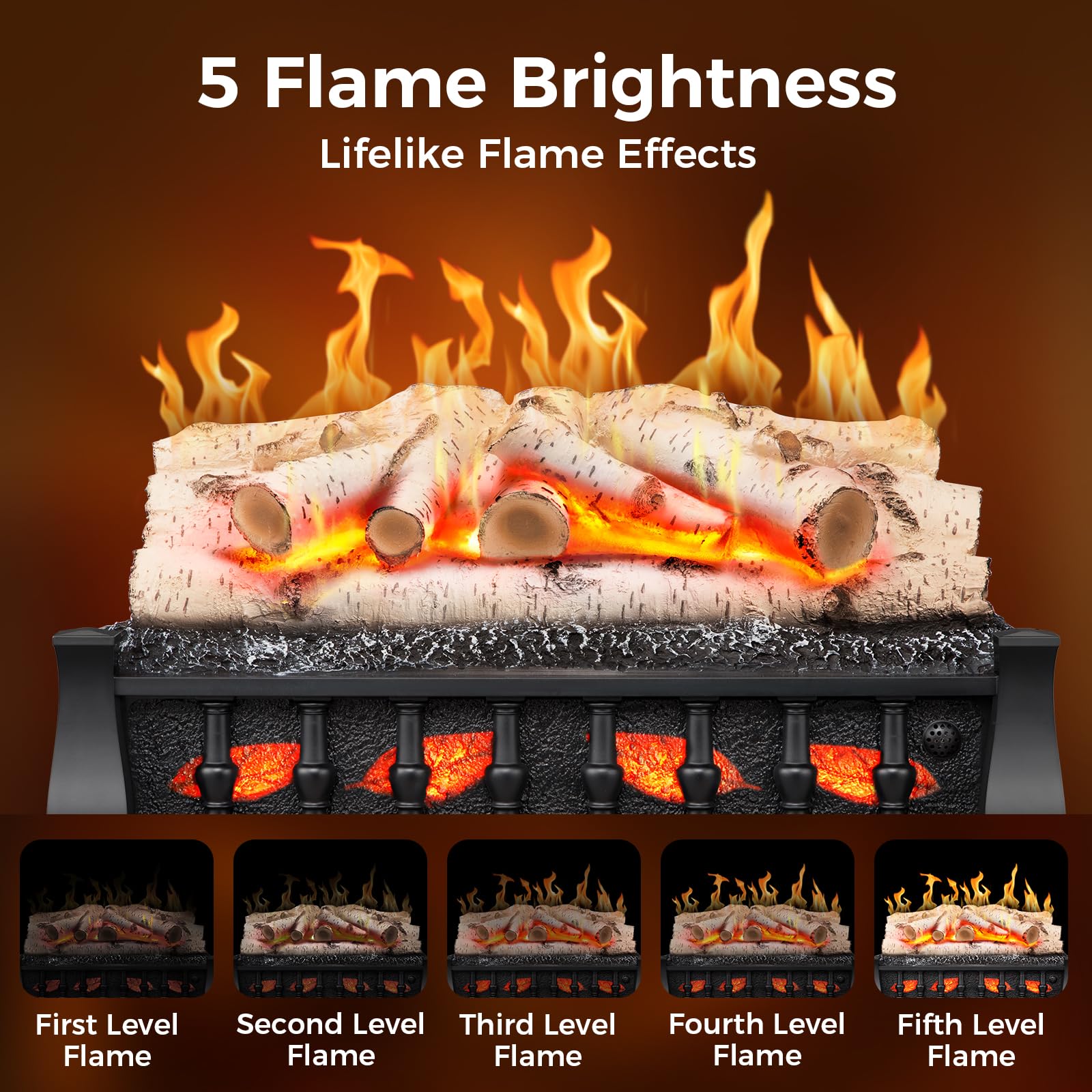 Electric Fireplace Stove 1500W