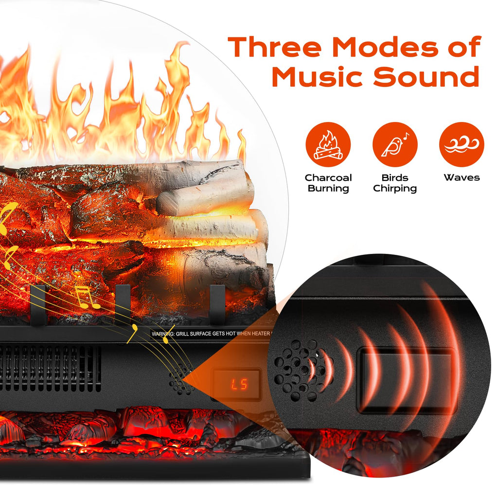 Electric Fireplace Log Set – 750W/1500W