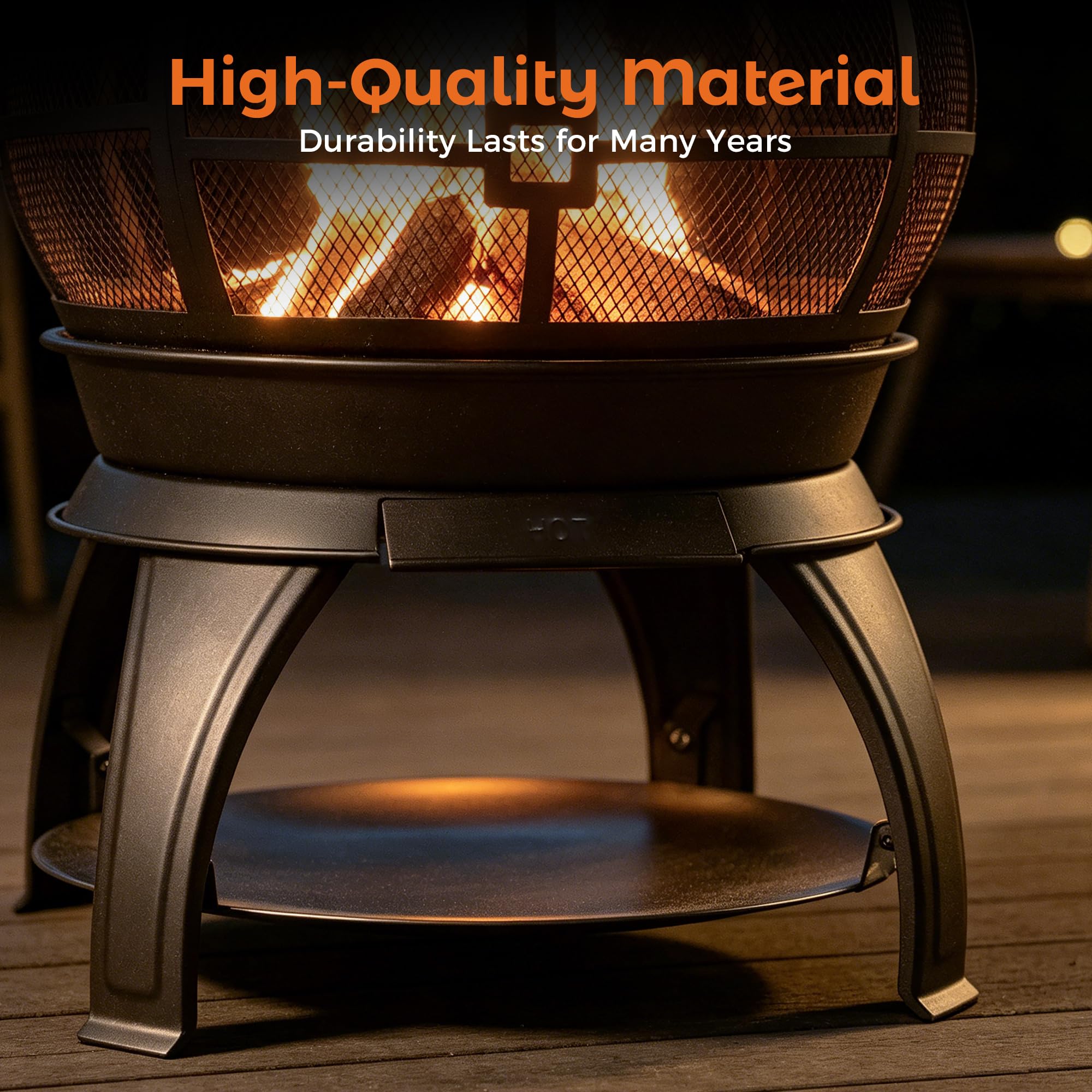 Outdoor Wood Burning Chiminea Fireplace