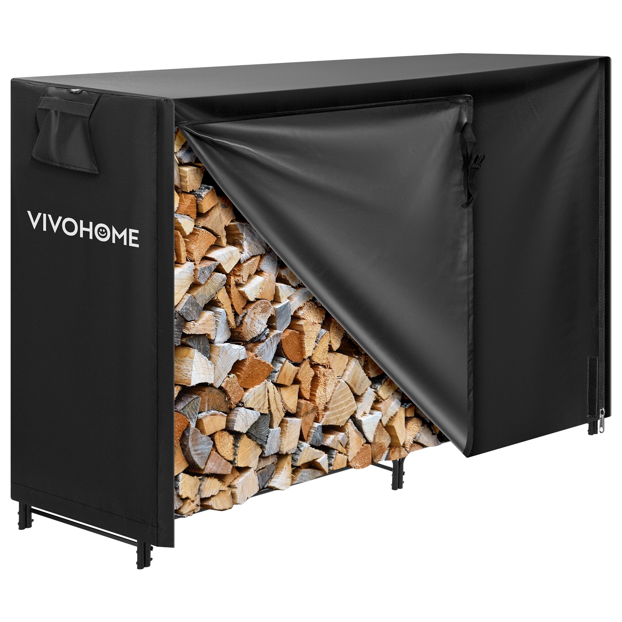 Heavy Duty Firewood Storage Rack with Cover