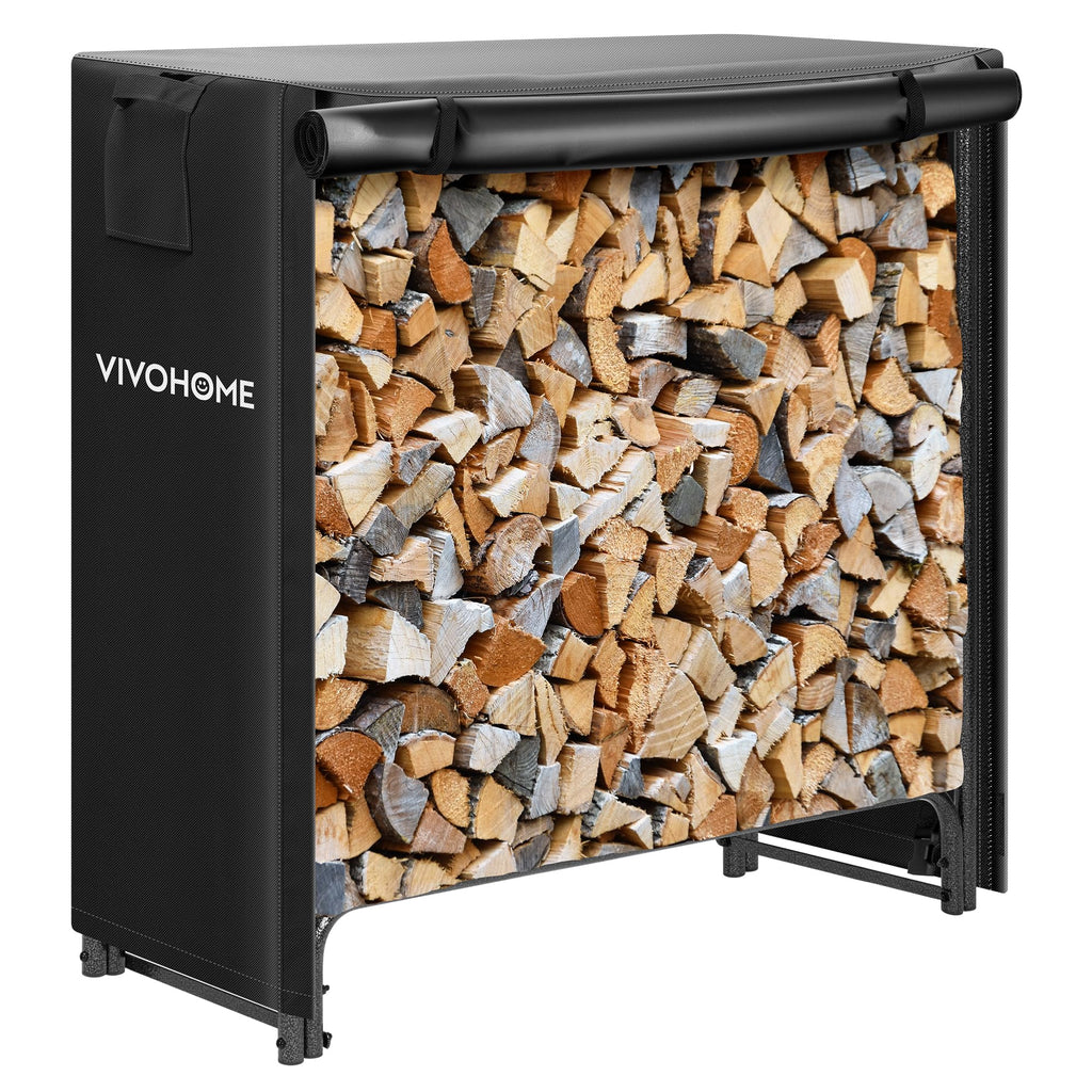 Heavy Duty Firewood Storage Rack with Cover