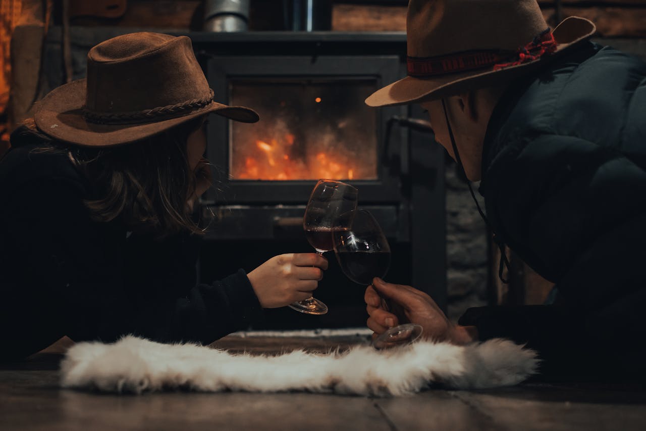 Warm luxury fireplace collection