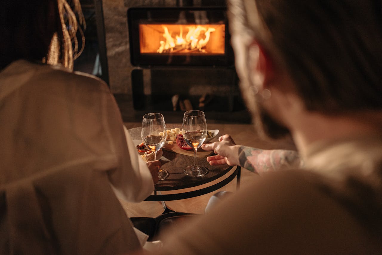 Warm luxury fireplace collection